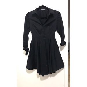 Moving sale!Express black long sleeves shirt dress